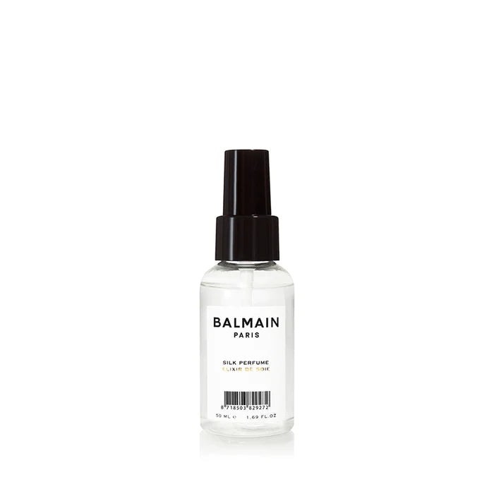 product shot of balmain paris styling silk perfume